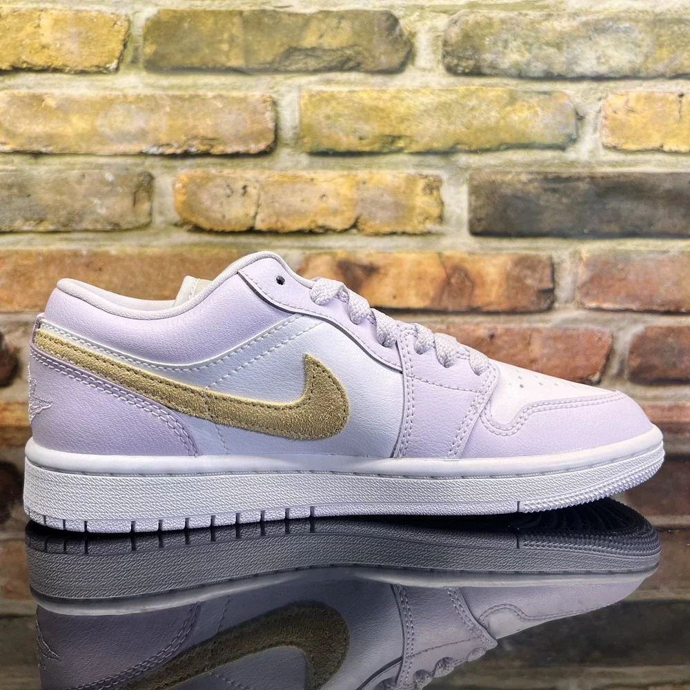 Women's Size 6 - Nike Air Jordan 1 Low Casual Shoe Grape Lemon Wash DC0774-501